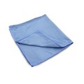 R & R Textile Mills, Inc. Suede Microfiber Rag, 16"x16", Blue, PK 12 WW73050 - Blue